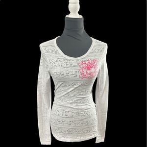 Unbroken white burn out T-shirt